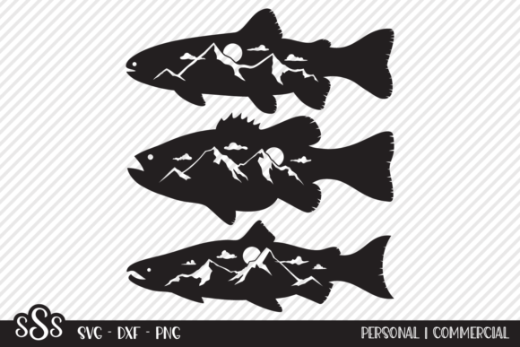 Download Fish Mountain Scene Bundle - Mountain scene Collection