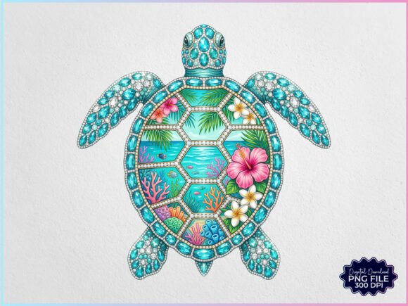 Download Rhinestone Sea Turtle Summer Beach PNG - Beach png Collection